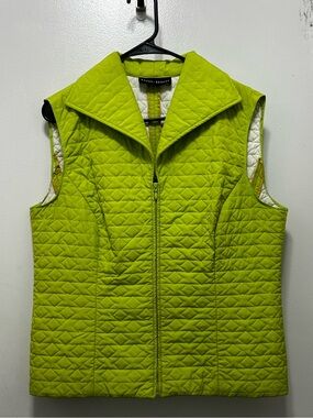 Randy Kemper Lime Quilted Zip-Front‎ Vest